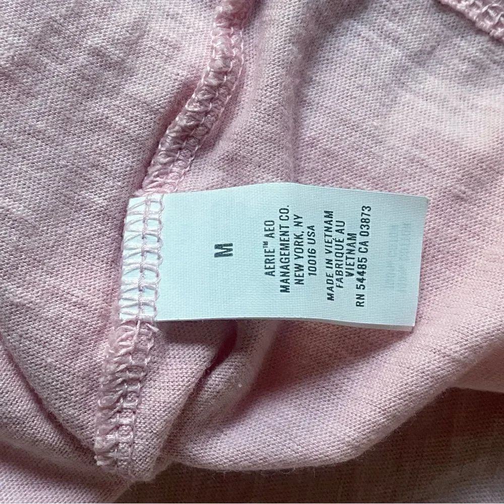 American Eagle Aerie Cut Out Knot Jersey Sleeveless Tank Mini Dress pink NWT - Picture 7 of 14